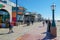 Path and walkway along Mission Beach, San Diego, California, USA.