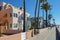 Path and walkway along Mission Beach, San Diego, California, USA.