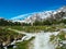 path that winds through the alpine meadows of Alpe devero, Alpi