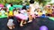 Pathum Thani, Thailand, -January, 12,2019: Group of children are playing trampoline fun in the sun. during kid day in thailand.