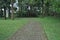 The pathway in the botanical garden of Bedugul Bali