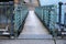 Pathway between docking station and a floating pier