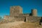 Pathway going to stone walls and tower at the Marvao Castle