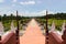 The pathway from the royal pavilion