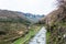 pathway between terraced hills near Tiantouzhai