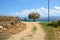 Pathway to the sandy Logaras beach on Paros island