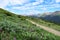 Pathway towards the Never Summer Mountains in Colorado