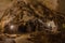 pathway underground cave in Laos