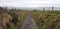 Pathway up to Knocknarea and Queen Maeve`s Tomb