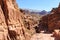 Pathway up to the monastry at Petra the ancient City Al Khazneh