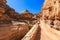 Pathway up to the monastry at Petra the ancient City Al Khazneh