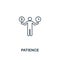 Patience icon. Thin outline creativePatience design from soft skills collection. Web design, apps, software and print