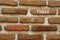 Patience is power symbol. Concept words Patience is power on beautiful brown brick. Beautiful brown brick wall background.