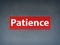 Patience Red Banner Abstract Background
