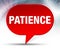 Patience Red Bubble Background