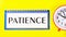 Patience-the writing of the text on the Notepad and the clock remind you of the past and future.