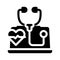 patient online diagnostic icon vector glyph illustration