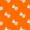 Patient protection pattern vector orange