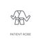Patient robe linear icon. Modern outline Patient robe logo conce