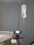 Patient`s saline feeding equipment, Set IV solution drip in the ward hospital, salt water