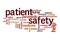 Patient safety word cloud concept