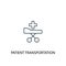 Patient Transportation concept line icon
