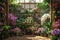 Patio and balcony greenery. Gardens on the walls