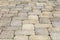 Patio concrete pavers tan herringbone pattern walk walkway