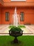 Patio with fountain in Casa Rosada