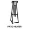 Patio heater icon