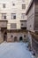 Patio of ottoman historic house of Zeinab Khatoun with wooden oriel windows