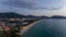 Patong tropical beach from aerial view, Phuket South of Thailand