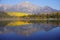 Patricia Lake in Jasper national Park in autumn season