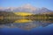 Patricia Lake in Jasper national Park in autumn season