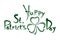 Patricks Day vintage handwritten lettering. Congratulations to the St. Patricks Day