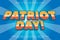Patriot Day editable text effect emboss comic style