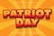 Patriot Day editable text effect emboss comic style