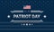 Patriot Day September 11 powerful American design. Dark blue background w/ United States flag, Patriot Day 9/11