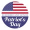 Patriot`s day. Remember and honor. Illustration with usa flag.