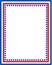 Patriotic border frame with USA flag symbols.