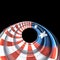 Patriotic colorful circle graphic concept