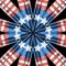 Patriotic colorful kaleidoscope graphic concept