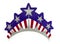 Patriotic Costume Crown or Tiara.