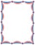 Patriotic garland border