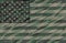 Patriotic Jungle Green Camo USA Flag Vector Illustration