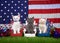 Patriotic kittens three