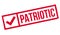 Patriotic rubber stamp