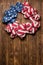 Patriotic Stars and Stripes Independence wreath