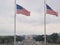 Patriotic View of Lincoln Memorial