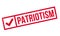 Patriotism rubber stamp